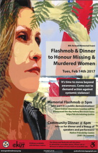 Flashmob & Dinner to Honour Missing & Murdered Women 2017