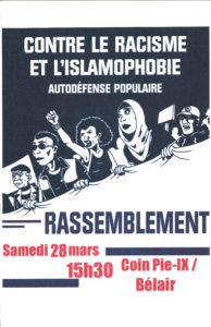 Rassemblement contre le racisme et l’islamophobie