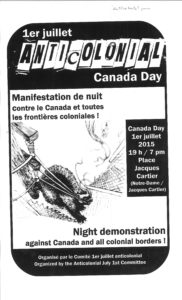 Anticolonial Canada Day 2015