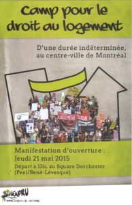 Camp pour le droit au logement
