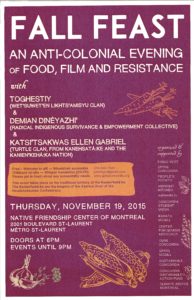Fall Feast: an Anti-Colonial Evening of Food, Film, and Resistance