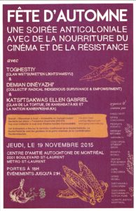 Fête d’automne: une soirée anticoloniale avec de lanourriture, du cinema et de la résistance