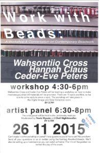 Work With Beads: a Workshop & Conversation on Contemporary Beadwork