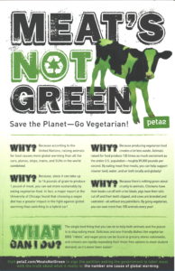 Meat’s Not Green: Save the Planet – Go Vegetarian!
