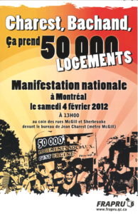 Charest, Bachan, ça prend 50,000 logements