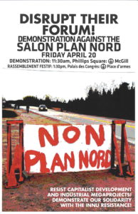 Disrupt Their Forum! Demonstration Against the Salon Plan Nord