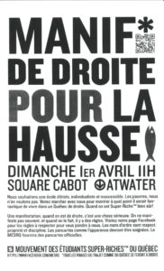 Manif de droite pour la hausse
