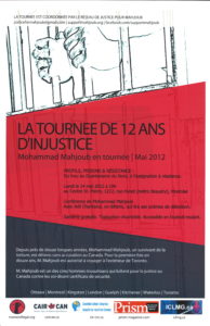 La tournee de 12 ans d’injustice