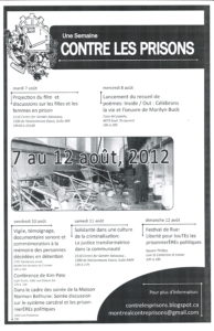 Une semaine contre les prisons